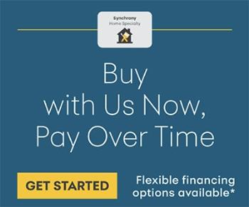 Flexible financing available through Synchrony